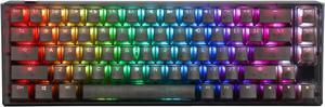 Ducky One 3 SF Aura 65% Mechanical Keyboard: Quack Mechanics Dampening, Hot-Swappable Cherry MX Red Switches, High-Density PBT Tripleshot Keycaps, RGB, US, Black