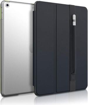 Patchworks PureCover case for 2019 iPad 10.2" inch [Smart Cover] Slim PC [Pencil Pocket] [Multi Angel Stand] Protective Case, Black