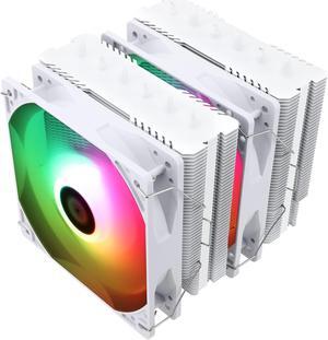 Thermalright PA120 Series CPU Cooler 6 Heatpipes Dual Towers 157mm Height PWM Fan Air Cooling for Intel/AMD (PA120 SE ARGB White)