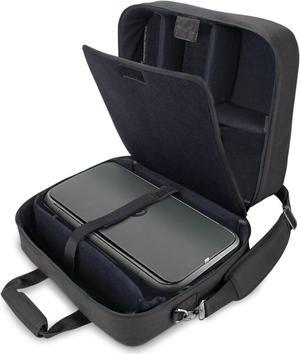 USA Gear Portable Printer Bag Compatible with Hp Officejet 250 Mobile All-in-One Printer, Canon Pixma TR150 & More - Customizable Protective Interior, Shoulder Strap