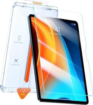 TORRAS for iPad Pro 13 Inch Screen Protector M4 2024, Military Grade Shatterproof [TOP 9H+ Tempered Glass& One-Pull Installation] Anti-Scratch, Bubble Free, Apple Pencil Compatible, HD Clarity