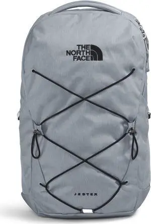 THE NORTH FACE Jester Everyday Laptop Backpack - NPF, Mid Grey Dark Heather/TNF Black-NPF, One Size