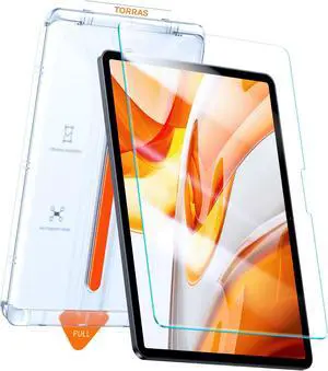 TORRAS Military-Grade Protection for iPad Pro 11 Inch Screen Protector ( 2024, M4 ) 9H+ Tempered Glass, One-Step Installation, Full Coverage Fit, Bubble Free, Diamond Shield, 1 Pack