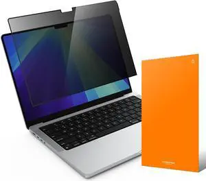 UPPERCASE GhostView Premium Ultra Thin 2-Way Privacy Screen Protector, Bubble-free Air-ttach Technology, Non-Magnetic, Removable, Compatible with MacBook Pro 16" 2024 2023 2021 M4/M3/M2/M1 Pro/Max