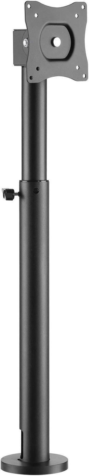 Mount-It! Point-of-Sale Register Stand for Checkout Stations and Screens with VESA Patterns | Height Adjustable Pole with Bolt-Down Base, VESA 75, 100 Compatible