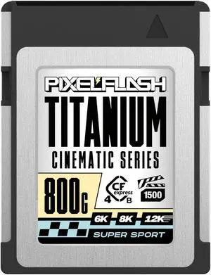 PixelFlash 800GB VPG-1500 CFexpress 4.0 Type B Memory Card, Up to 3950/3650 MB/s for Photographers & Videographers, 12K Video VPG400 Cinematic Series 2025 (LPCXT800-CSVPG4)