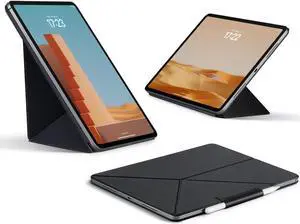 PITAKA for iPad Pro 13 Inch Case (2024), Compatible with iPad Pro m4, Portrait/Landscape Magnetic Case with Pencil Holder, 4 Standing Angles and - Black