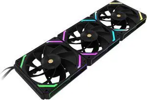 M120Pro 120mm Reverse ARGB Case Fan, Daisy Chain Fans Connection Pc Fans, for Computer Case Cooler, 120x120x25mm, 3 Pack.