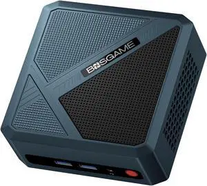 BOSGAME P5 Gaming Mini PC, Ryzen 5 6600H, Mini Computers, 6C/12T & 24GB RAM, 512GB NVMe SSD, Desktop Mini Computers, Wi-Fi6E, BT5.2, 4K Quad Display, USB4x2 8K@60, 2.5G LAN