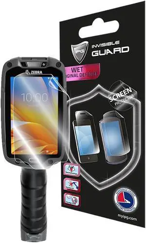 IPG Compatible with Zebra TC8300 Handheld Computer Screen Protector 6 UNITS Invisible Guard Free Lifetime Replacement HD Clear Bubble Free screen protection for TC8300