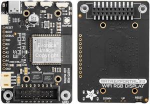 Generic ESP32 S3 LED Matrix Portal CircuitPython Powered Internet Display, Standard, Black