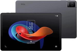TCL TAB10 LTE Gen2 (64GB, 4GB, Wi-Fi + Cellular) 10.4" Fully Unlocked Android 13 Tablet, All Day Battery, Helio P22T, International Model - 8196G (Book Cover Bundle, Space Gray)