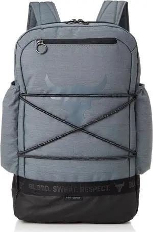 Under Armour UA Project Rock Brahma Backpack Training Bag, Black / Black / Pitch Gray, Free Size