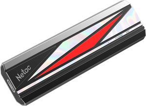 Netac 1TB Extreme Portable SSD External Solid State Drives Up to 2000MB/s Read 1700MB/s Write Speed, USB 3.2 Gen.2 Business Travel Essential Supports Win to Go, ZX20L