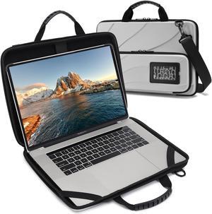 Laptop Case for 17.3 Inch Macbook Pro Air Chromebook HP Lenovo Work-in Notebook Computer Hard Shell Laptop Bag for Men Women with Pouch and Shoulder Strap