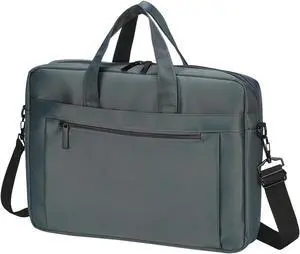 uxcell 15 Inch Laptop Briefcase Bag Oxford Removable Adjustable Shoulder Strap for Business Travel, Dark Grey