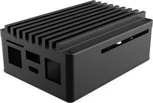 Akasa Skyline Pro, Premium Fanless Aluminium Case for Asus Tinker Board 2 & 2S, Raspberry Pi, Aluminium Core and Thermal Pad Included, Silent Single Board Computer Chassis, A-RA11-M3B