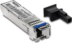TRENDnet SFP to RJ45 Dual Wavelength Single-Mode LC Module, TEG-MGBS40D3, Must Pair with TEG-MGBS40D5 or a Compatible Module, Up to 40km(24.9 Miles),Standard SFP Slot Compatible,Lifetime Protection
