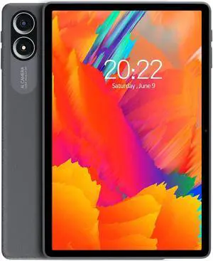 PRITOM TAB15 Lite 11 Inch Tablet Android 14, HD IPS Display, 5Ghz WiFi, Octa-Core, 128 GB, Tablet with Leather Case, Long Battery Life, BT, Double Box Speakers, Solid Gray