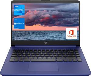 HP Portable Laptop, Student and Business, 14" HD Display, Intel Quad-Core N4120, 16GB DDR4 RAM, 64GB eMMC, 1 Year Office 365, Webcam, SD Card Reader, HDMI, Wi-Fi, Windows 11 Home, Blue, KKE Mousepad HP Portable Laptop, Student and Business, 14" HD Display, Intel Quad-Core N4120, 16GB DDR4 RAM, 64GB eMMC, 1 Year Office 365, Webcam, SD Card Reader, HDMI, Wi-Fi, Windows 11 Home, Blue, KKE Mousepad