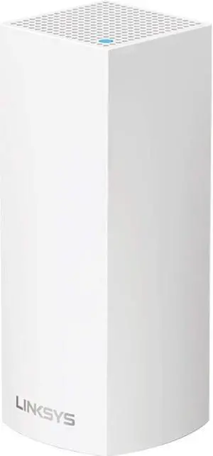 Linksys WHW0301 Velop Intelligent Mesh WiFi System: AC2200 Tri-Band Wi-Fi Router, Wireless Network for Full-Speed Home Coverage (White, 1-Pack)