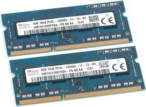 SK Hynix HMT451S6BFR8A 8GB (2x4GB) 1Rx8 DDR3 SO-DIMM PC3-12800 1600MHz 204-Pin Non-ECC CL11 1.35V Laptop Memory Module 2-Peace Kit HMT451S6BFR8A-PB