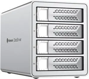 Yottamaster VN400C3 4 Bay Hard Drive Enclosure, 10Gbps Daisy-Chain 4 Bay DAS, Aluminum USB C DAS Enclosure Support 88TB (4x22TB), Max Up to 264TB for 2.5" & 3.5" SATA HDD/SSD (Diskless)