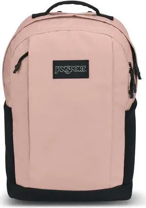 JanSport Inbound Pack - Large Main Compartment, Dual Water Bottle Pockets, and Dedicated 15-Inch Padded Laptop Pocket, Misty Rose