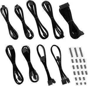 CableMod E-Series Classic ModFlex Sleeved Cable Kit for EVGA G/G+ / P/P+ / T (Black)