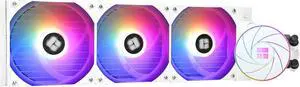 Thermalright Aqua Elite 360 ARGB White CPU Aio Cooler, 360 CPU Liquid Cooling, Pump Head Speed up to 6400RPM,for AM4/AM5,Intel LGA1851/1150/1151/1200/2011/1700,High Performance Radiator(White)