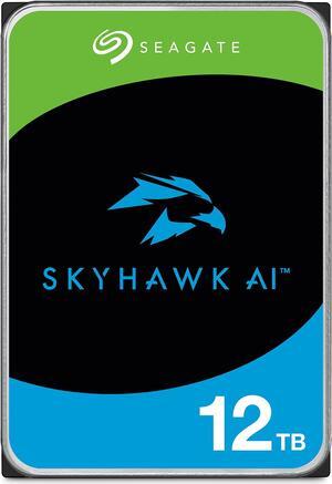 Seagate Skyhawk AI ST12000VE001 12 TB Hard Drive - 3.5" Internal - SATA (SATA/600) - Network Video Recorder, Camera Device Supported - 3 Year Warranty