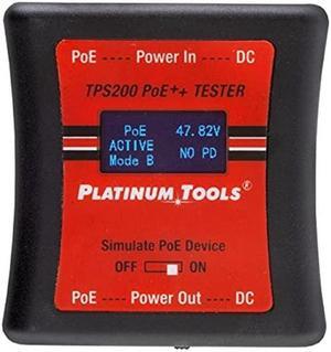 Platinum Tools PoE++ Tester TPS200C Easy-to-use, Pocket-Sized Tester for All Varieties of PoE - up to 56 Volts and 280 watts of Power