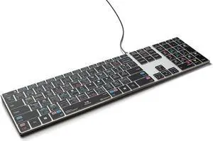 Davinci Resolve Backlit Pro Aluminum Keyboard - Windows - US  Pre-Programmed Shortcuts, Durable Aluminum Build, Plug-and-Play USB-A Connectivity