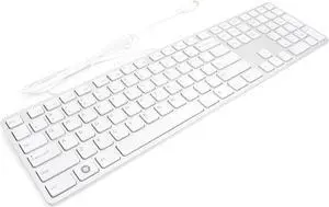 I-Rocks BUSlink Media White Aluminum X-Slim Keyboard for PC (KR-6402-WH)