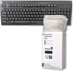 Green Onions Supply[20 Pack] Universal Keyboard Cap. Fully Covered Flat Style 0.025mm Superb Tactile Feeling Waterproof Anti-Dust Desktop Keyboard Cover with Numeric Hospital/Dentist Use (20pack)