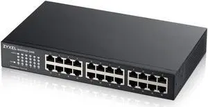 Zyxel 24-Port Unmanaged Gigabit Switch- Fanless Design [GS1100-24E]