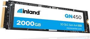 INLAND QN450 SSD 2000GB M.2 2280 NVMe SSD- PCIe 4.0 Gen4x4, Up to 5,000 MB/s - Internal Solid State Drive