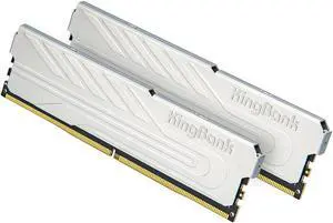 KingBank Computer Desktop Memory Ram DDR4 32GB(2x16GB) 3600MHZ CL18 1.35V with Heatsink for PC Gaming/Office/PS,Silver