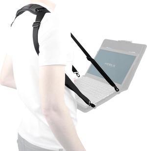Mobilis Typing and Transport Shoulder Strap, 4 Attachment Points, Adjustable Length, Standing Desk Solution for Laptops and Tablets