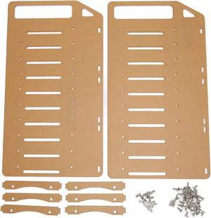 3.5in Hard Drive Cage, DIY Acrylic Hard Drive Mounting Bracket Kit, Transparent HDD Cage Tray, for 3.5inch HDD (10 Layers)