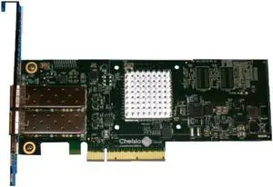 CHELSIO COMMUNICATIONS T520-SO-CR 2-Port Low Profile 1/10GbE Server Offload Adapter with PCI-E x8 Gen 3, SFP+ Connector