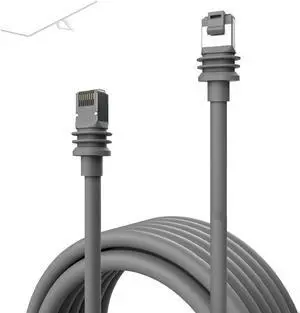 CHGRNLF 100FT Gen 3 Cable for Starlink, V3 for Starlink Standard Kit Replacement, Waterproof Outdoor Grey