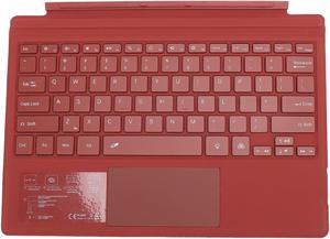 Generic Keyboard for Surface Pro 7, Pro 7 Plus, Pro 6 Pro 5/ Pro 4 12.3 / Pro 3, Portable Bluetooth 5.0 Wireless, Touchpad Color Backlit Cover for Surface Pro 7/7+ / 6/5/ 4/3, Red