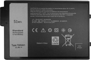 51WH 7WNW1 Battery Replacement Dell Latitude 5424 5420 Rugged Laptop Battery Latitude 7424 Rugged Extreme P137G P85G P86G P137G001 P85G001 DMF8C GK3D3 6NNCF DP3KF DMF0C 451-BCHV PC Computer Batteries.