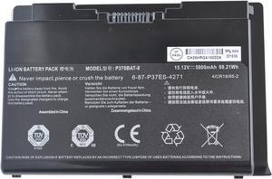 HBFVG P370BAT-8 6-87-P37ES-427 6-87-P37ES-4271 Laptop Battery for Clevo P370EM P370SM P370SM3 P370EM3 P370SM-A P375SM P377SM-A P751ZM Series for Sager NP9380 NP9380-S NP9390 (15.12V 5900mAh 89.21Wh)