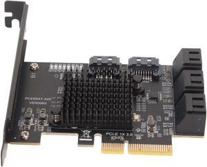 EBTOOLS SATA Card, PCIE to SATA 3.0 Expansion Board, 8 Port SATA3.0 Interface, 6Gbps PCI E X1 X4 X8 X16 SATA 3.0 Controller Card, for Linux