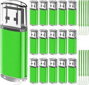 EASTBULL 2.0 USB Bulk Flash Drive 8GB Flash Drives 20 Pack USB 2.0 Drive Bulk Memory Thumb Drive for Storage and Backup 8GB 20 Pack Green
