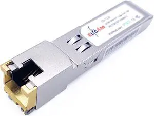 Elfcam(r) - 10Gb SFP+ in RJ45, 10GB SFP+ Transceiver Module (10Gbase-T), Up to 30 Meters on a Cat7/ Cat8 Ethernet Cable