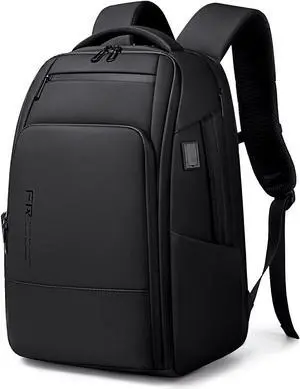 Fenree.geer 17 Inch Travel Laptop Backpack, Water Resistant Expandable Men's Computer Backpack for Men, Black Laptop Bag with USB Port for Business/Work/College
