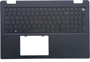 LTPRPTS Replacement Laptop Upper Case Palmrest Backlit Keyboard Assembly Part for DELL Latitude 3520 E3520 DJP76 DJP76 Black